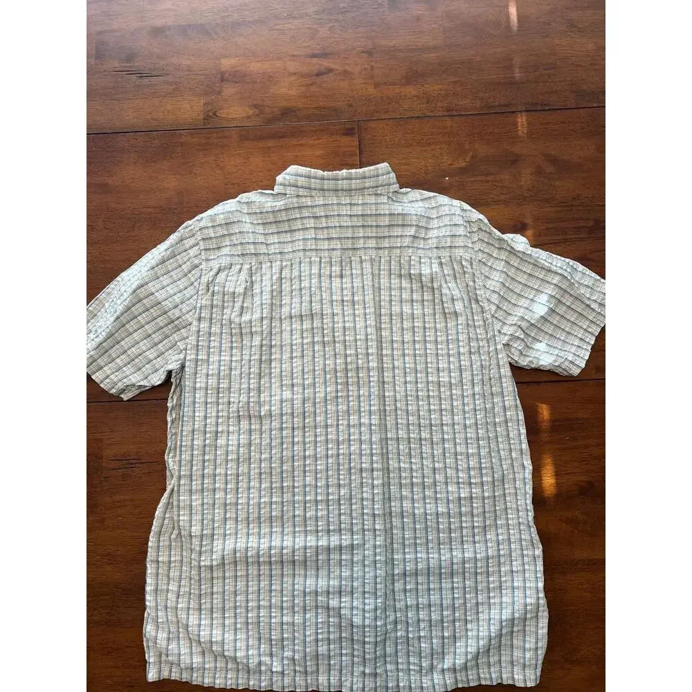 Mens The North Face Short Sleeve Button Up Shirt, Size L
